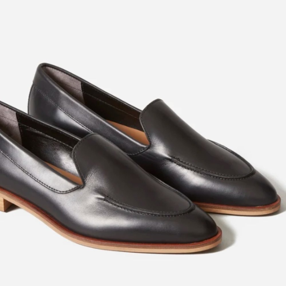 Everlane Black Leather Loafers